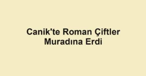 Canik'te Roman Çiftler Muradına Erdi