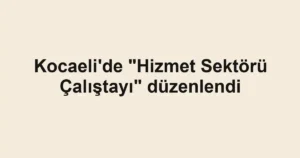 Kocaeli'de "Hizmet Sektörü Çalıştayı" düzenlendi