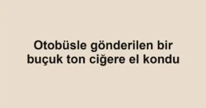 Otobüsle gönderilen bir buçuk ton ciğere el kondu
